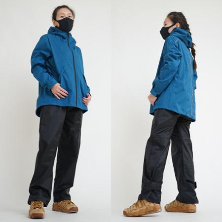 OutPerform-揹客 Packerism ULT 夾克式背包款兩件式衝鋒雨衣-日本藍✿30E003